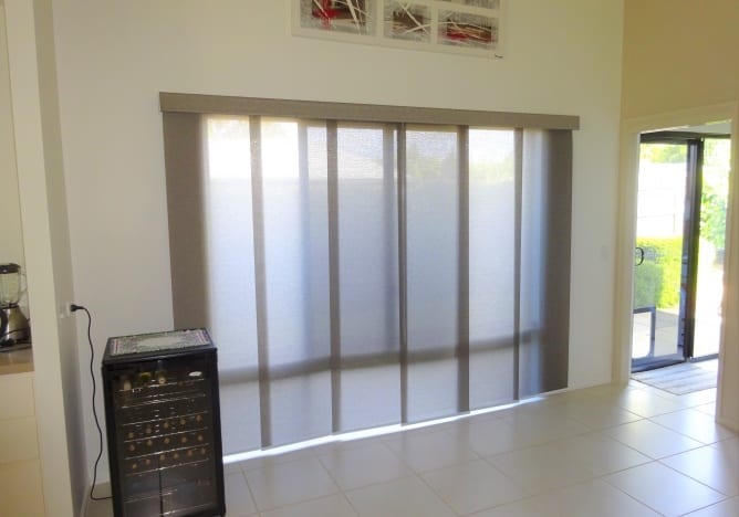Photo of Panel Glide Blinds with Fabric Covered Fascia